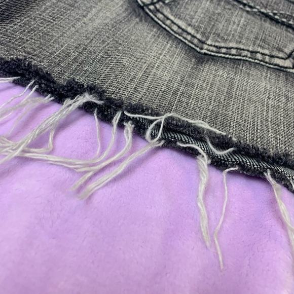 Refuge Black Distressed Denim Skirt - Picture 4 of 4